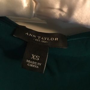 Ann Taylor Tops - Green Silk Ann Taylor Blouse Ann Taylor Tops - Green Silk Ann Taylor Blouse